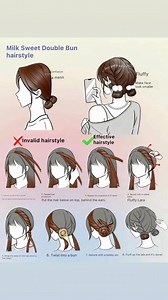 31K views · 332 reactions | Achieve voluminous hair ✅ Try these cute bun & ponytail tips for instant lift and fluffy, everyday styles you’ll love. ✨ #DIYHair #VolumeBoost | Her Favorite Choice | Facebook