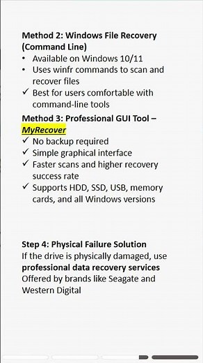How to recover data from a failed hard drive on Windows. #harddrive