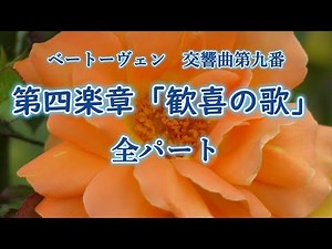 ベートーヴェン 第九 歓喜の歌 全パート BEETHOVEN-Symphony No 9-Chorus