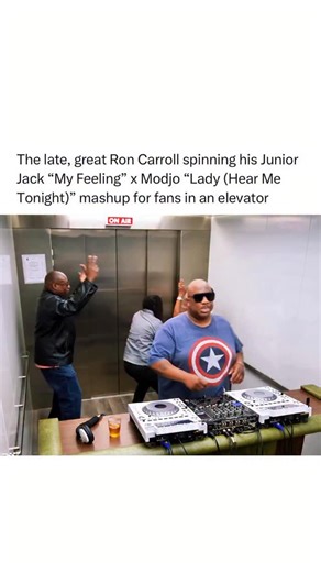 EDM Music | The Minister of Sound, forever. 🕊️ In 2023, the late, great Ron Carroll stepped into an elevator at CineCity Studios in Chicago for a... | Instagram