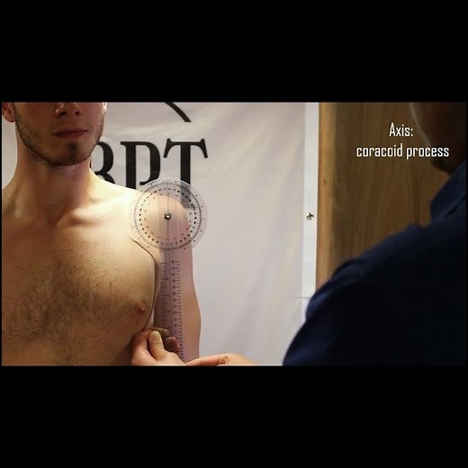 Shoulder abduction goniometry #physiotherapist #studentphysio #sportstherapy #shoulder