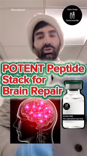 Chem Center Bio on Instagram: "The Peptide Stack that resets 4,000 genes. Neurogenesis on Steroids #Peptides #PeptideStack #BrainRepair #Neurogenesis #TBI #ConcussionRecovery"