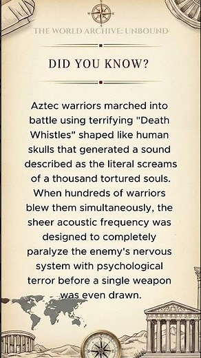 The Terrifying Aztec Weapon That Weaponized the Sound of Death 💀