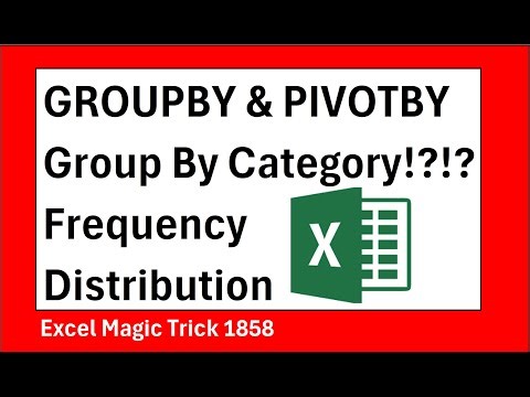 Grouping in GROUPBY & PIVOTBY Functions!?!? Yes!!!! Frequency Distribution with GROUPBY EMT 1858