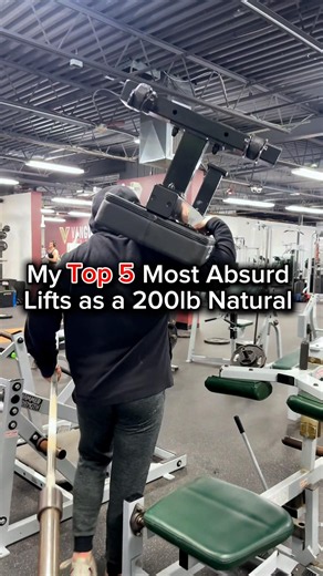 MY TOP 5 MOST ABSURD LIFTS AS A 200LB NATURAL!!? 🤯👀