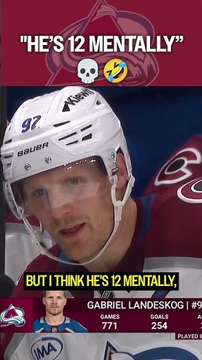 Landeskog is RUTHLESS 🤣