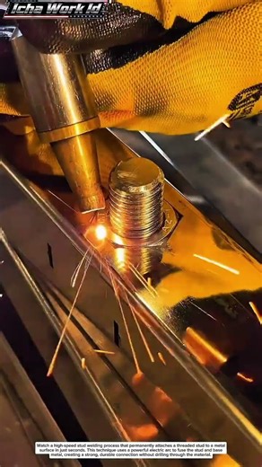 How a Weld Stud Is Installed in Seconds | Fast Stud Welding Process