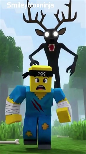Noob Almost Gets Wrecked, but the Werewolf Saves Him! #robloxshorts#roblox #shorts