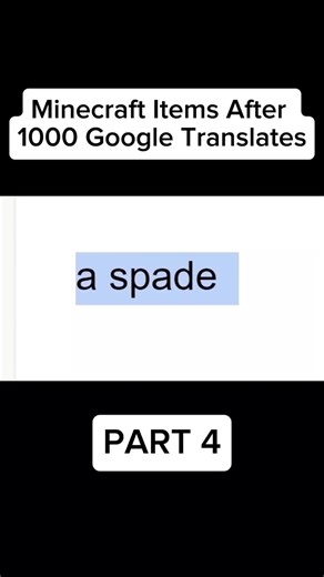 Google Translated Minecraft Items - Part 4