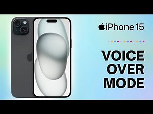 How to Turn On/Off Voice Over Mode on iPhone 15
