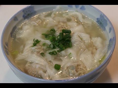 Fujian Bian Rou 福州扁肉 (Fujianese-style Wonton Soup)