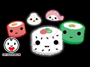 Baby Sensory - Disco Glow Sushi Comeback! - Fun High Contrast Animation for Babies