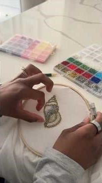 Pinterest DIY: Beaded Embroidery 🪡 #diycrafts #embroiderydesign