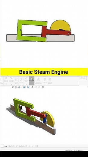 Solidworks Basic Slider Mechanism #mechanism #solidworkstutorial