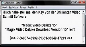 Magix Video Deluxe (???) 15 Key!!