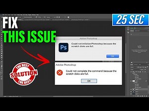 How to relocate a scratch disk in Photoshop (FIX)