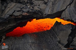 Volcano Overflight: New Flow Emerges From Vent Atop Tube System | Big Island Now