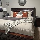 BATTILO HOME Brown Plaid Throw Blanket for Couch - Fall Plaid Blanket Buffalo Plaid Blankets - Lightweight Farmhouse Outdoor Throw Blankets for Bed, Sofa (50"x60", Coffee)