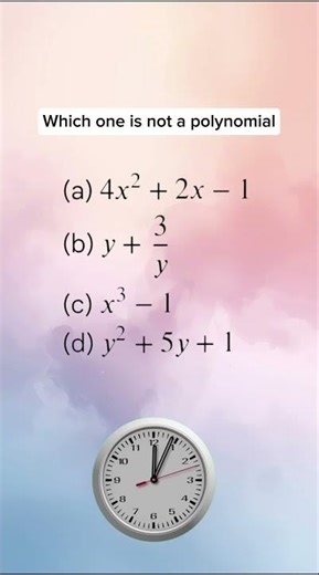 🚨 Which is NOT a Polynomial? 😱 | Class 9 Polynomials MCQ | Exam Prep