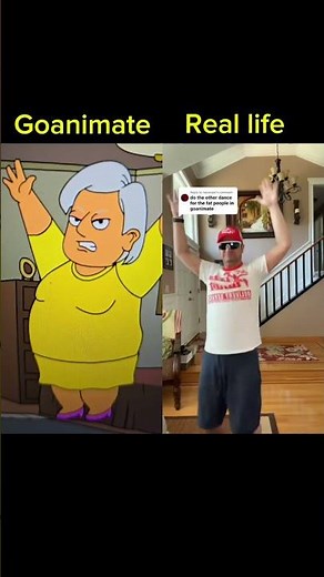 Goanimate vs. real life fat version 2 #shorts