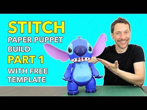 How to make a paper Stitch puppet | Part 1 - making the head