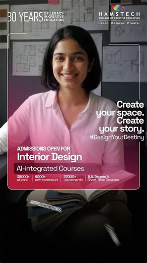 AI-Integrated Interior Design Degree 🏠🤖 | The Future of Design at #hamstech #interiordesign