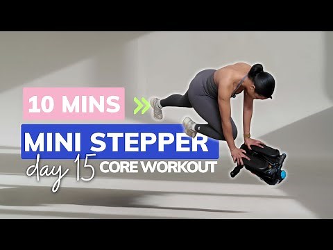 Core & Cardio Mini Stepper Workout With Kettlebell Day 15 | January Step Challenge