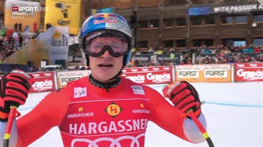 An ihn kommt keiner heran: Odermatts Fahrt auf der Saslong