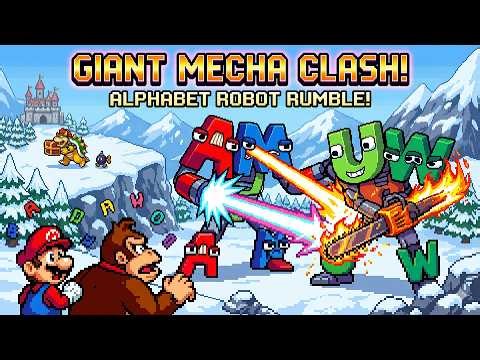 Bowser Attacks Donkey Kong! 😱 Can Mario Survive The Alphabet Lore Monster? | Funny Animation