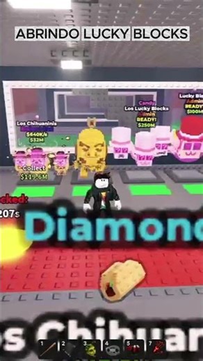 abrindo lucks blocks #shorts #roblox #roubeumbrainrot