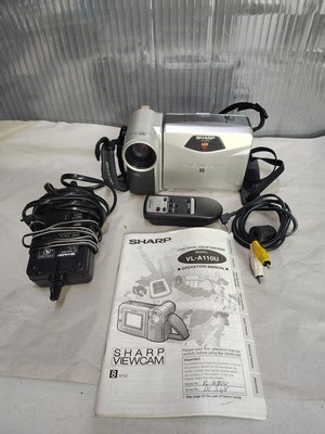 Sharp VL-A110 LCD Viewcam 8 Video Camera With AC Adapter, AV Cables & Remote | eBay