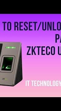 How to reset Admin Password Zkteco uface800 || How to reset biometric machine Password