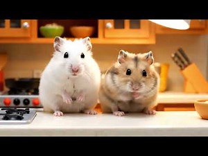 Mini Hamster Cafe Chaos 🥚🐹 | Mimi Whisks Gently, Poko Shakes Too Hard!