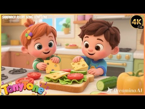 🥪New Yummy Sandwich Song for Kids | Fun Kitchen Cooking & Learning 👧🧒🎵