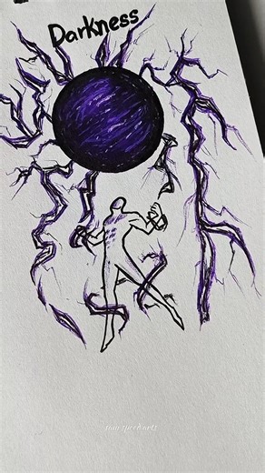 How to draw body with (Light & Darkness) #drawing #stickman #tutorial #fyp #sketch #art #artist