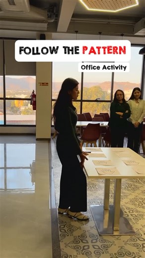 Gradding on Instagram: "Follow the Pattern game😂 Tag your Colleague 👍 . . #fun #gradding #studyabroad #officeactivity #games #learn"