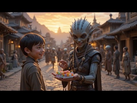 The Human Child Shared His Candy—And the Alien Kids Never Forgot.