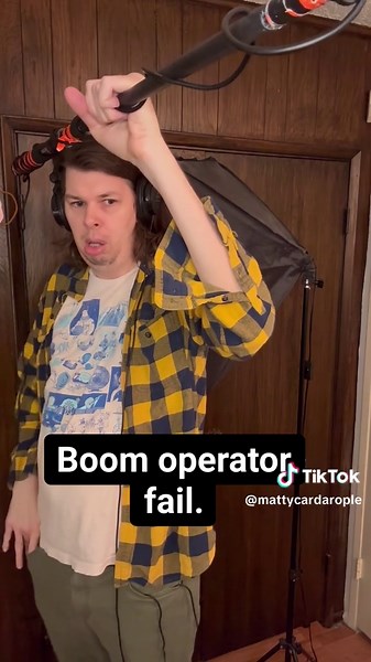 Boom operator fail. Convo by @dotsonplus and @Almie Rose V #fyp | fail