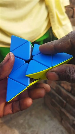 pyramid Rubik's Cube solve in 21 second...ytshorts #youtubeshorts #shorts#reels