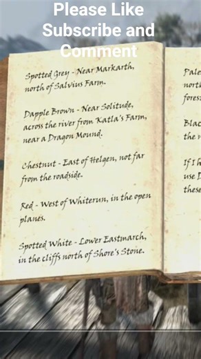 Horse Notes Mod For Skyrim #skyrim #shorts