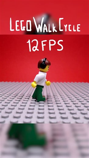 LEGO WALK CYCLE #legostopmotion #lego #brickfilm #animation