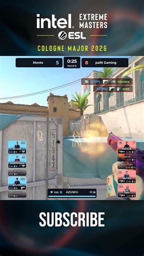 Four Deagle Kills and a Clutch Ace by AZUWU #esl #colognemajor #cs2
