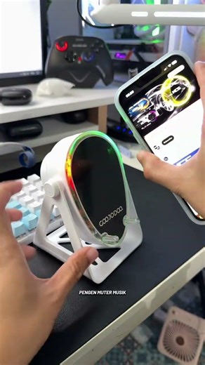 Speaker Induction stand handphone Bluetooth Goojodoq