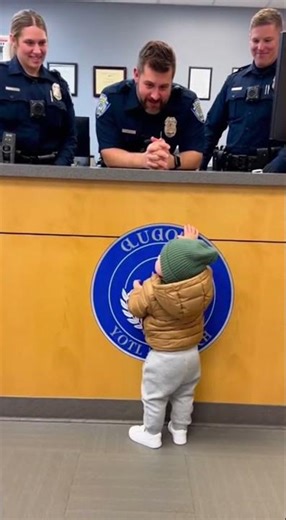 When a Toddler Files a Missing Wife Report 😂👶🚔#ComedyShorts #CuteAndFunny #KidsLogic #PoliceStation