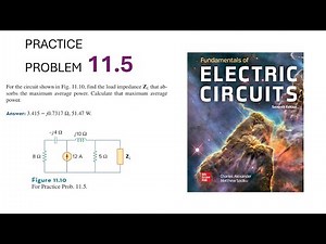 Practice Problem 11.5 For the circuit shown in Fig. 11.10, find the load impedance ZL that absorbs
