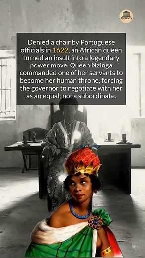 Denied a chair, an African queen made a servant her throne to negotiate as an equal. #history #blackhistorymonth #didyouknow #historyfacts | Ancienta