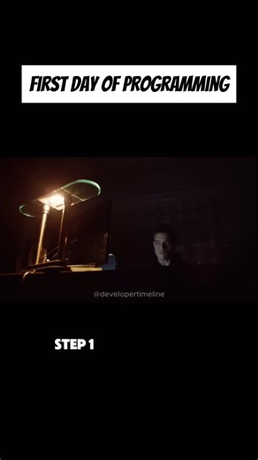Developer Timeline | First day of programming 🤓💀 #devmemes #codinghumor #programmingmemes #devlife | Instagram
