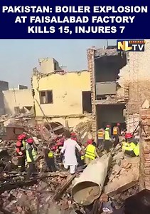 PAKISTAN: BOILER EXPLOSION AT FAISALABAD FACTORY KILLS 15, INJURES 7 A powerful boiler explosion ripped through a glue factory in Faisalabad, Punjab, killing at least 15 workers and injuring seven. The blast caused building collapses and fires, prompting authorities to arrest the factory manager while the owner fled. #Faisalabad #Pakistan #FactoryExplosion #BoilerBlast #IndustrialAccident #FireIncident #TragicEvent #NLTV #NLTVNEWS | NLTV