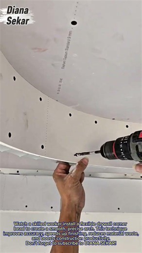 Amazing Drywall Arch Installation | Perfect Curved Ceiling Construction!