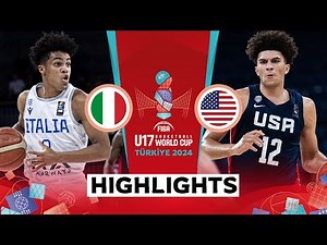 Final: Italy 🇮🇹 vs USA 🇺🇸 | Highlights | FIBA U17 Basketball World Cup 2024